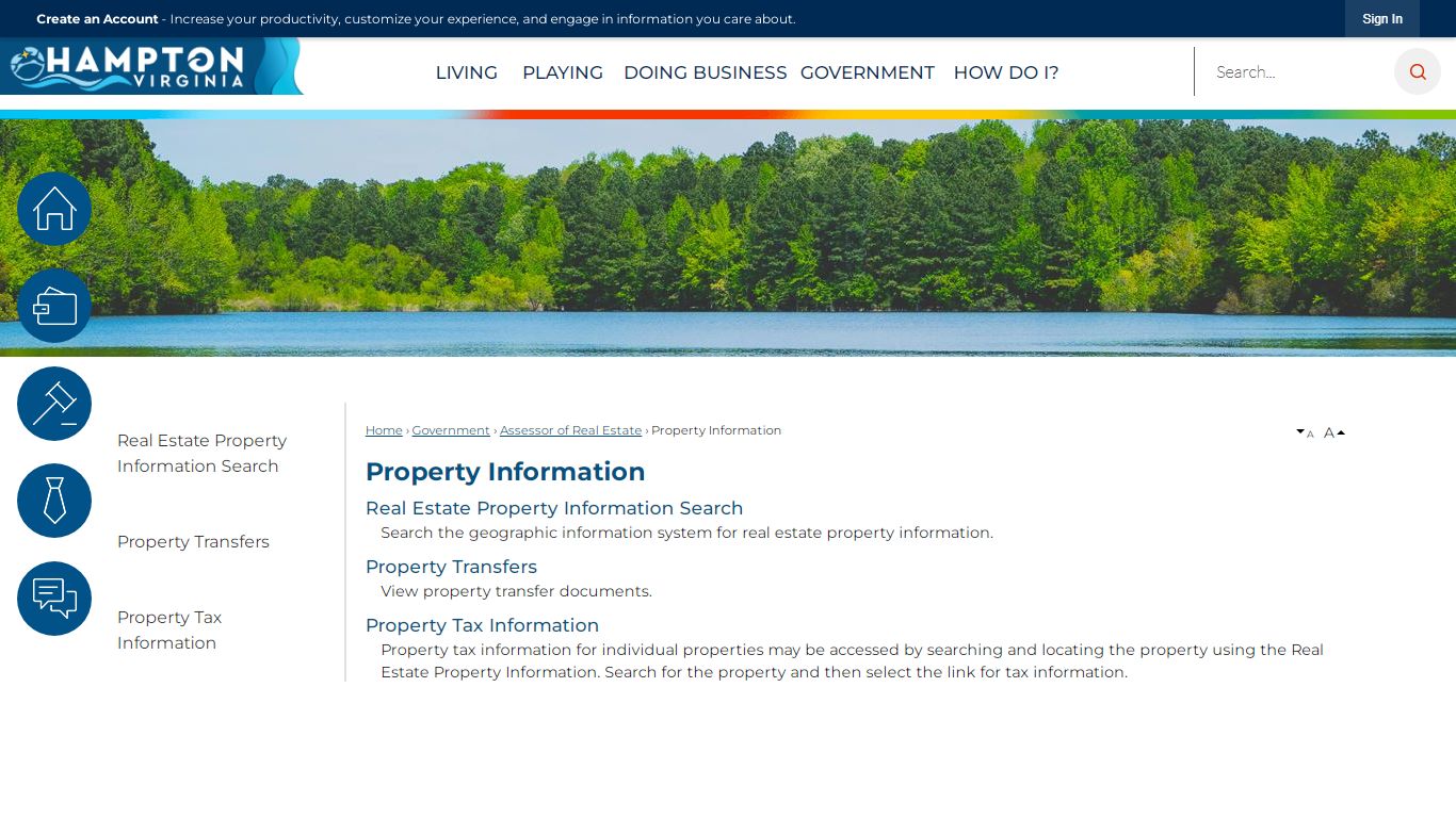 Property Information | Hampton, VA - Official Website
